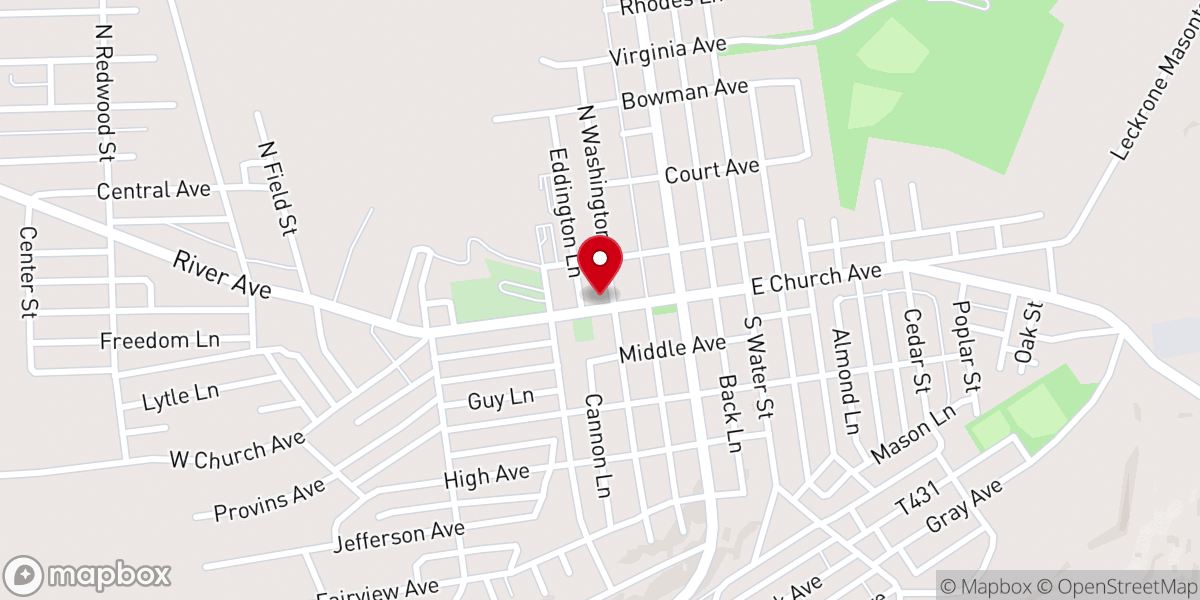Map showing location of WIC