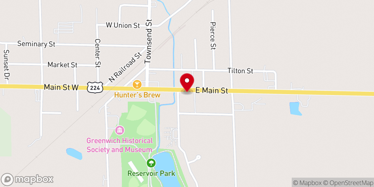 Map showing location of M.E. Church