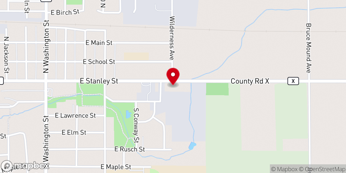 Map showing location of Victory Baptist Church
