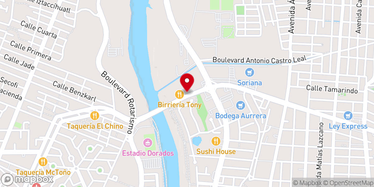 Map showing location of Iglesia La Casa Del Alfarero