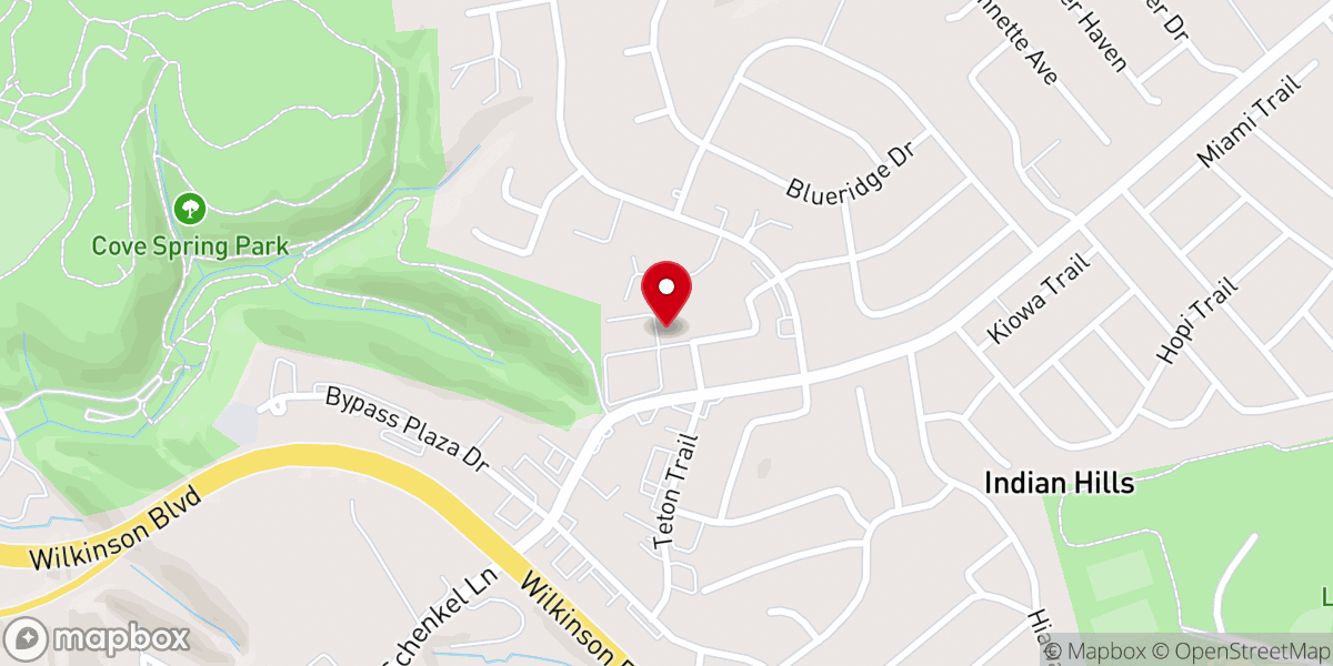 Map showing location of IGLESIA TABERNÁCULO FUENTE DE AMOR