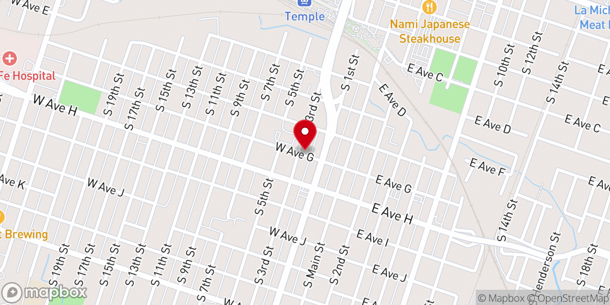 Map showing location of Feed My Sheep