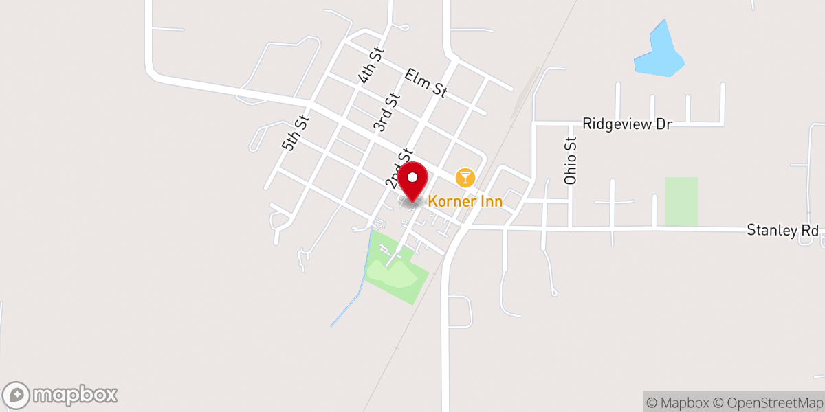Map showing location of New Jerusalem United Methodist Church