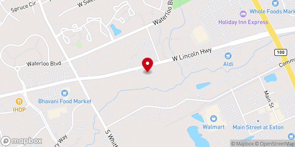 Map showing location of Experience Christian Church
