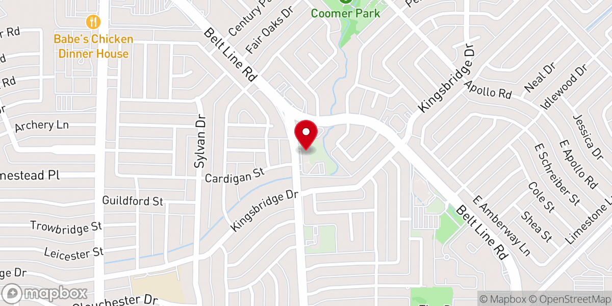 Map showing location of City Church Northside