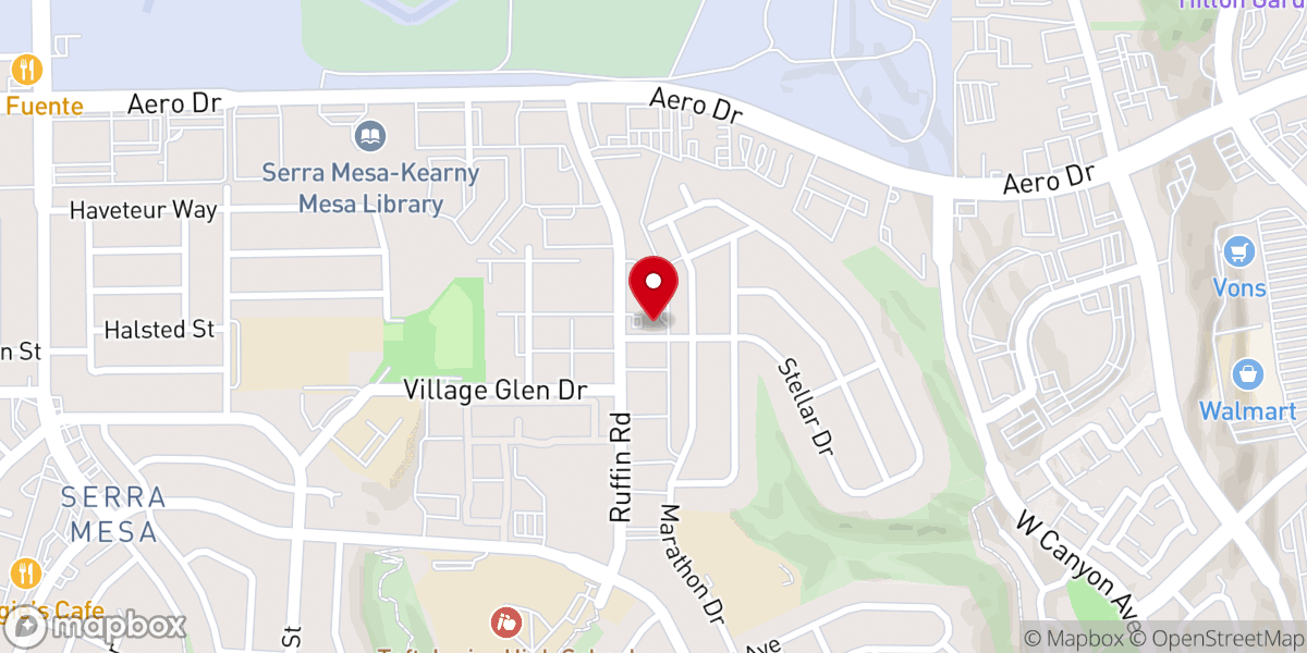 Map showing location of Mesa Church