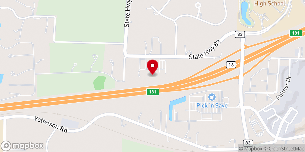 Map showing location of Divine Redeemer Lutheran Church