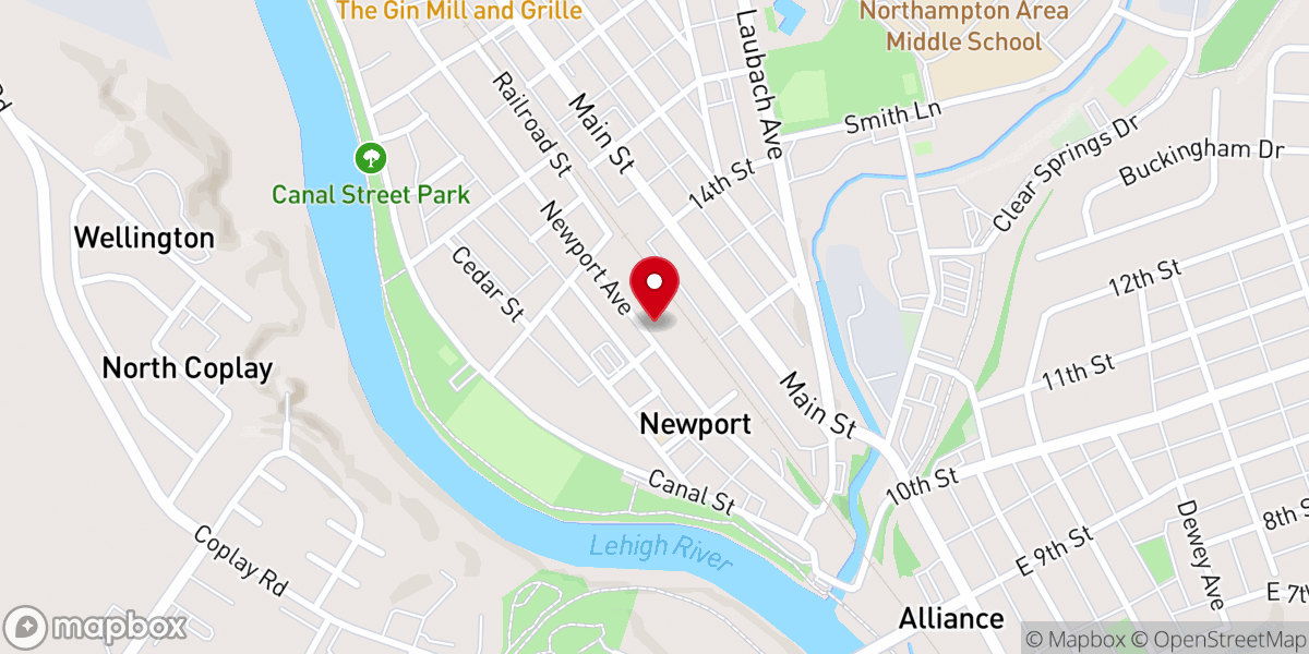 Map showing location of St. John the Baptist Ukrainian Catholic Church
