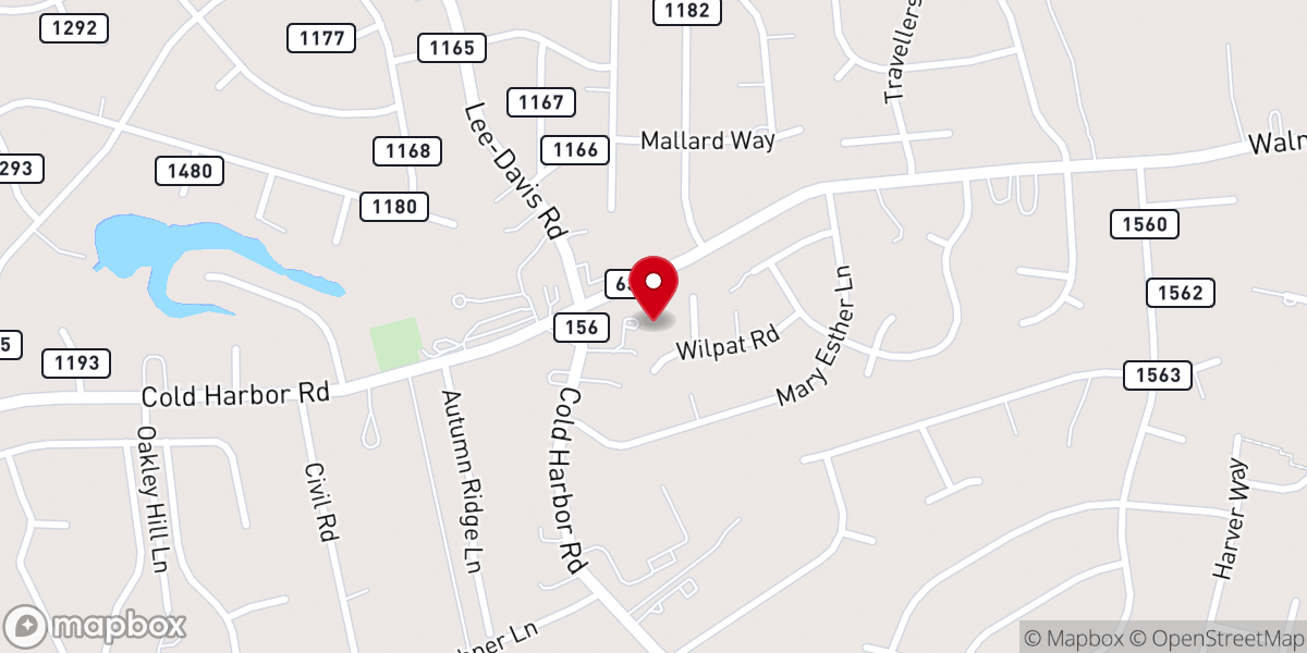 Map showing location of The Healing Place
