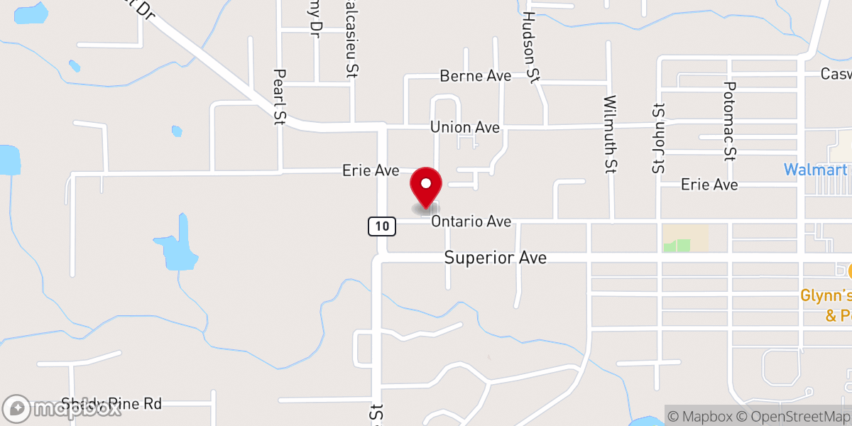 Map showing location of Office of Community Services Washington Parish
