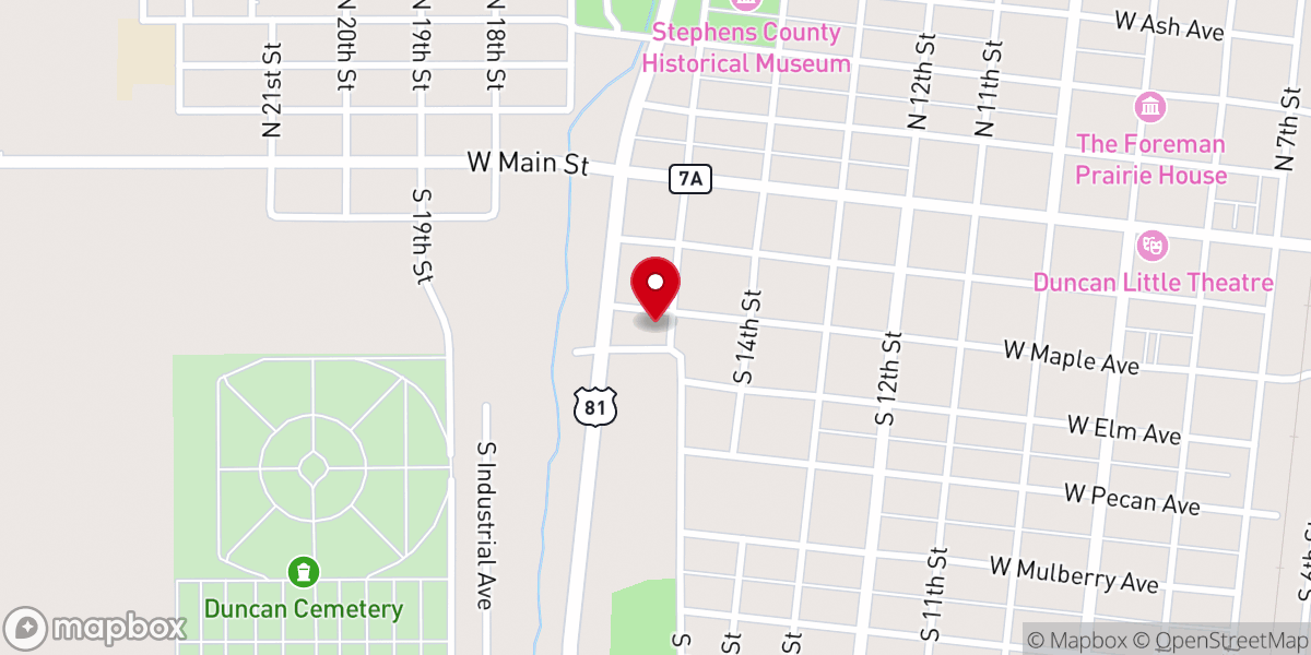 Map showing location of Bethesda Church of God