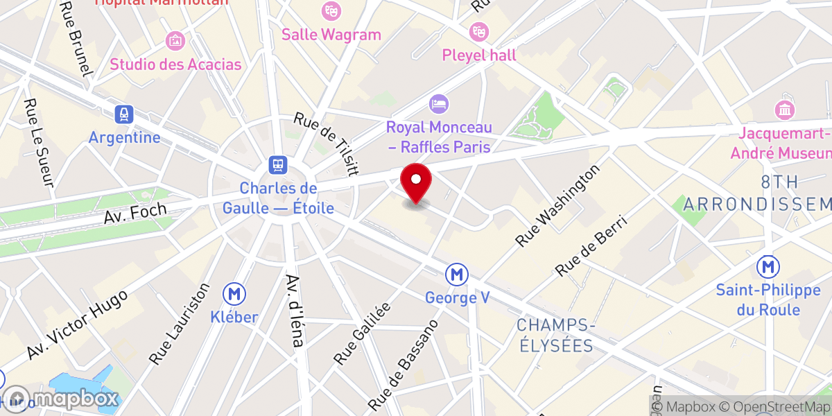 Map showing location of Église Danoise