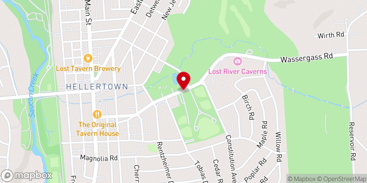 Map showing location of Morris J. Dimmick Park