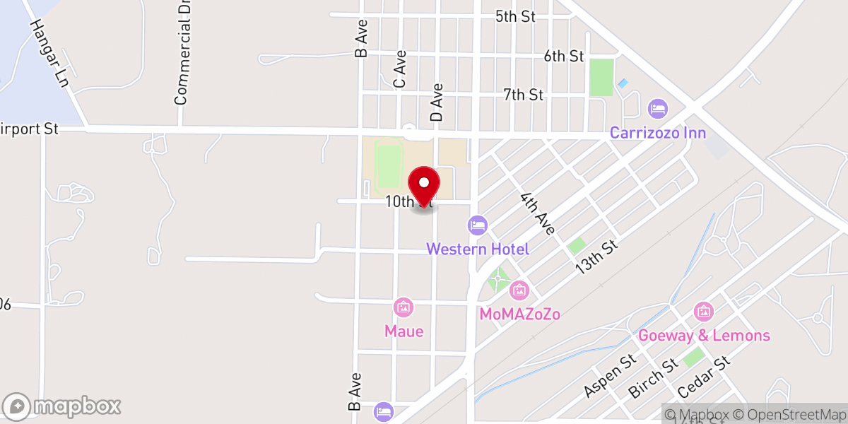 Map showing location of Trinity United Methodist Church