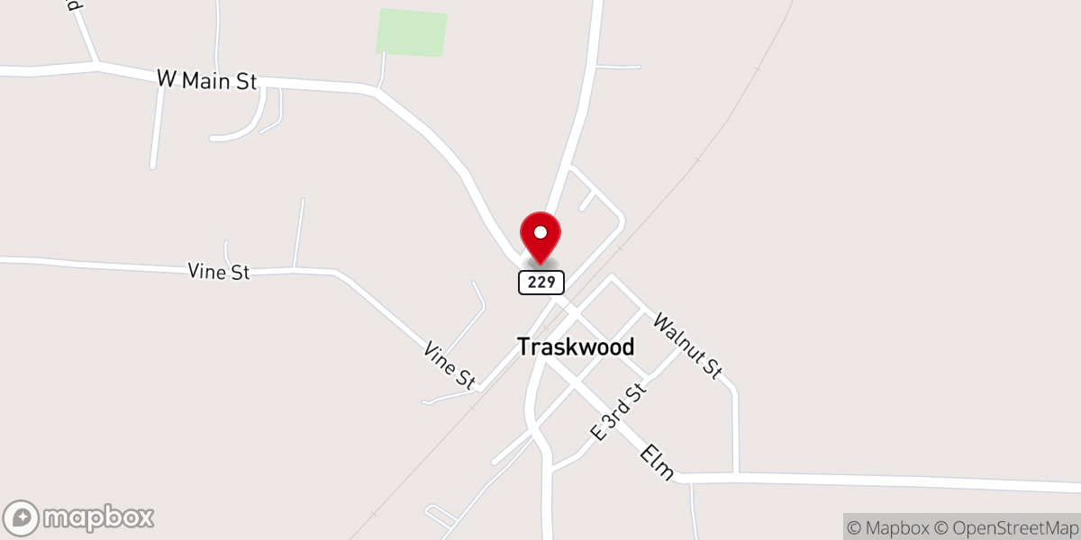 Map showing location of Fair Haven Church of Traskwood