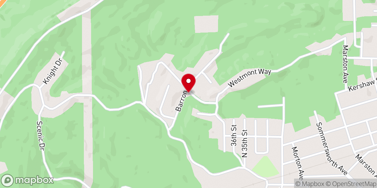 Map showing location of Church of God's Hope