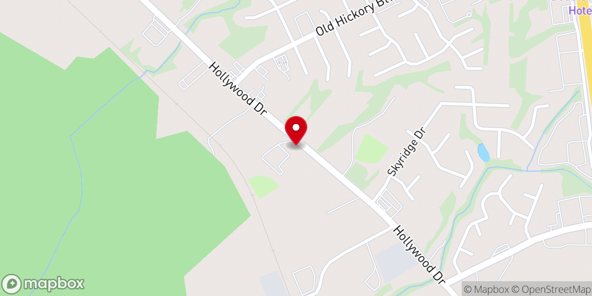 Map showing location of Hope Life Church