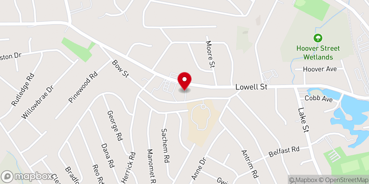 Map showing location of North Shore Baptist Church