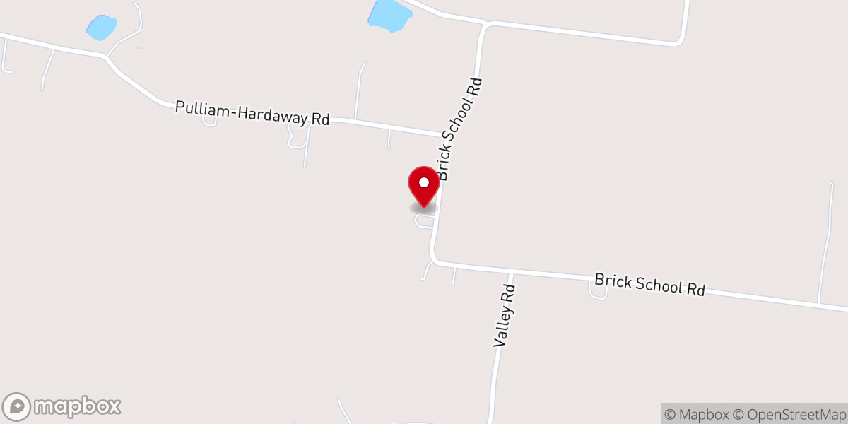 Map showing location of Fairview Baptist Church