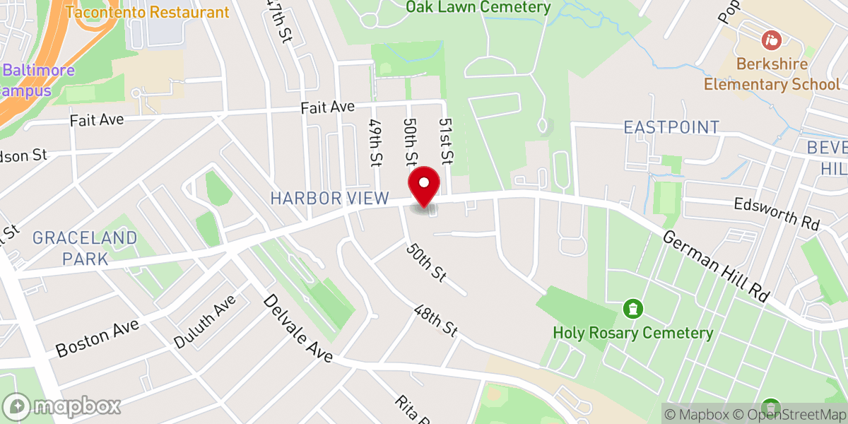 Map showing location of Freedom Baptist Church
