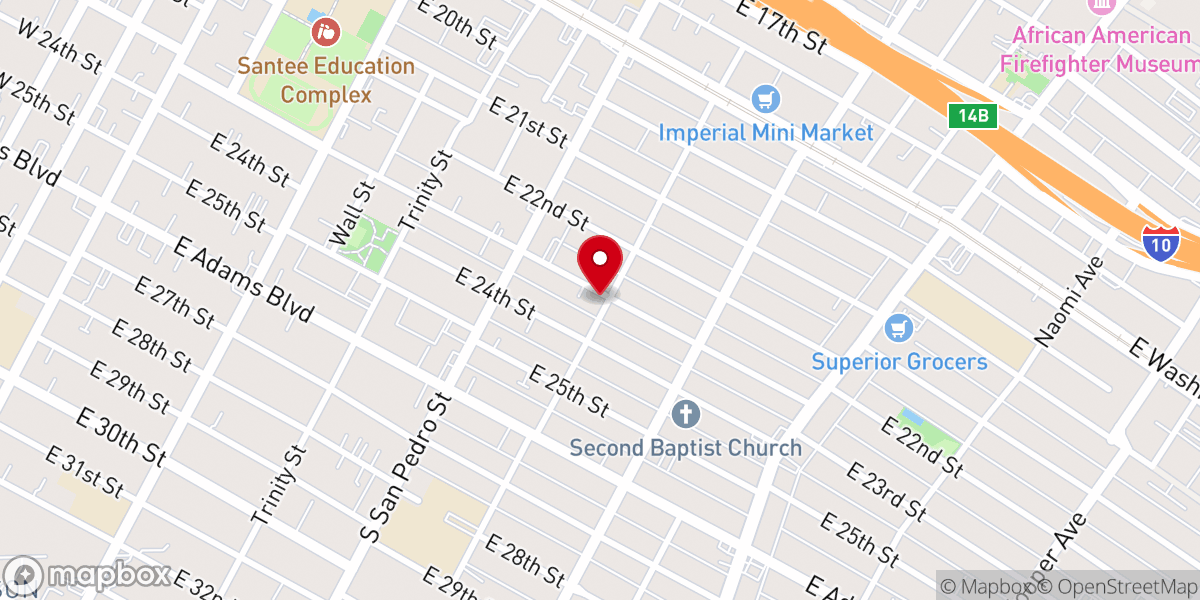 Map showing location of Templo Ebenezer