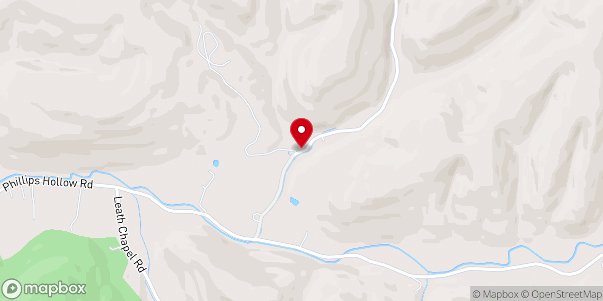 Map showing location of Larkspur Conservation at Taylor Hollow