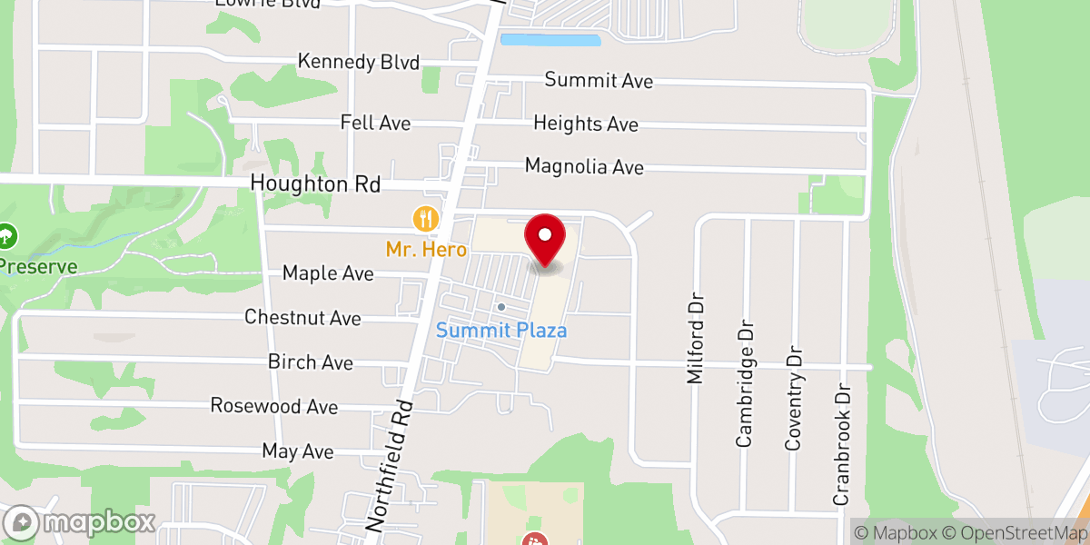 Map showing location of The Corners Chapel