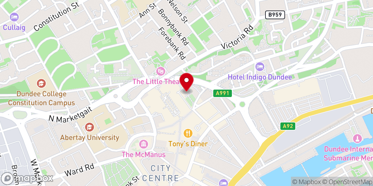 Map showing location of St. Andrew’s Parish Church