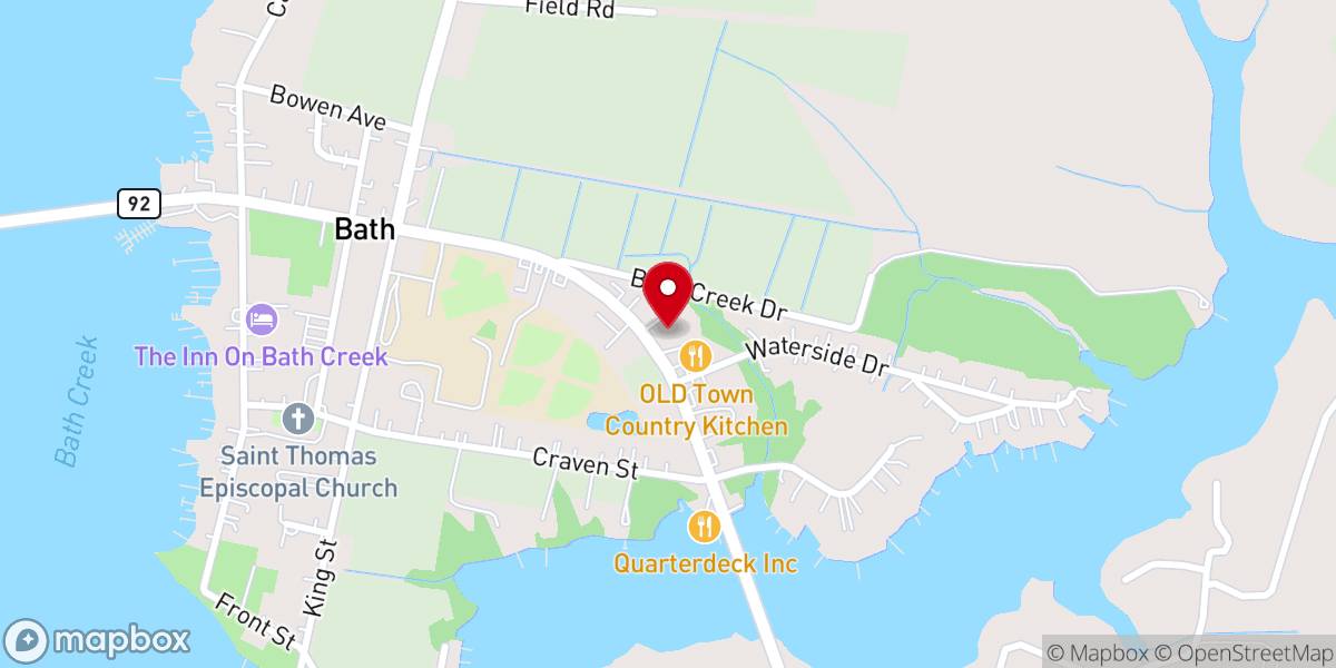 Map showing location of Winds of Change Church