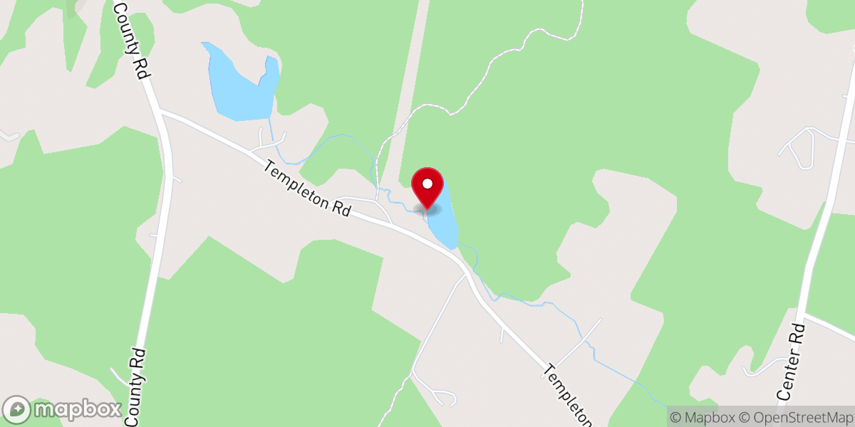 Map showing location of Chapels Pond