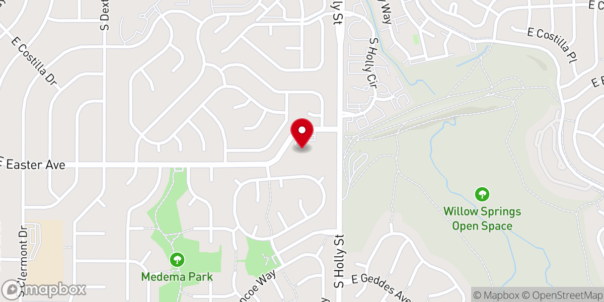 Map showing location of South Holly Church