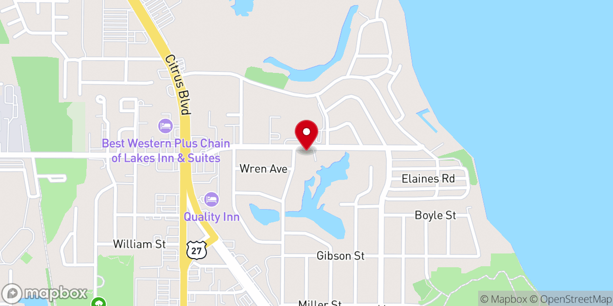 Map showing location of Faith Community Church