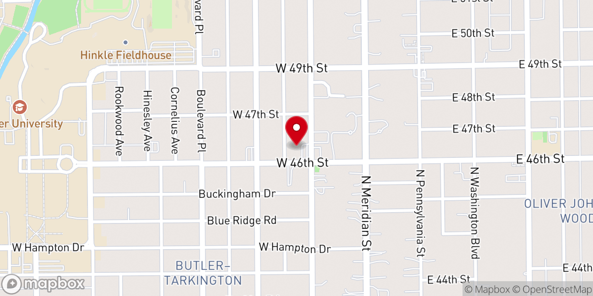 Map showing location of St Thomas Aquinas Church