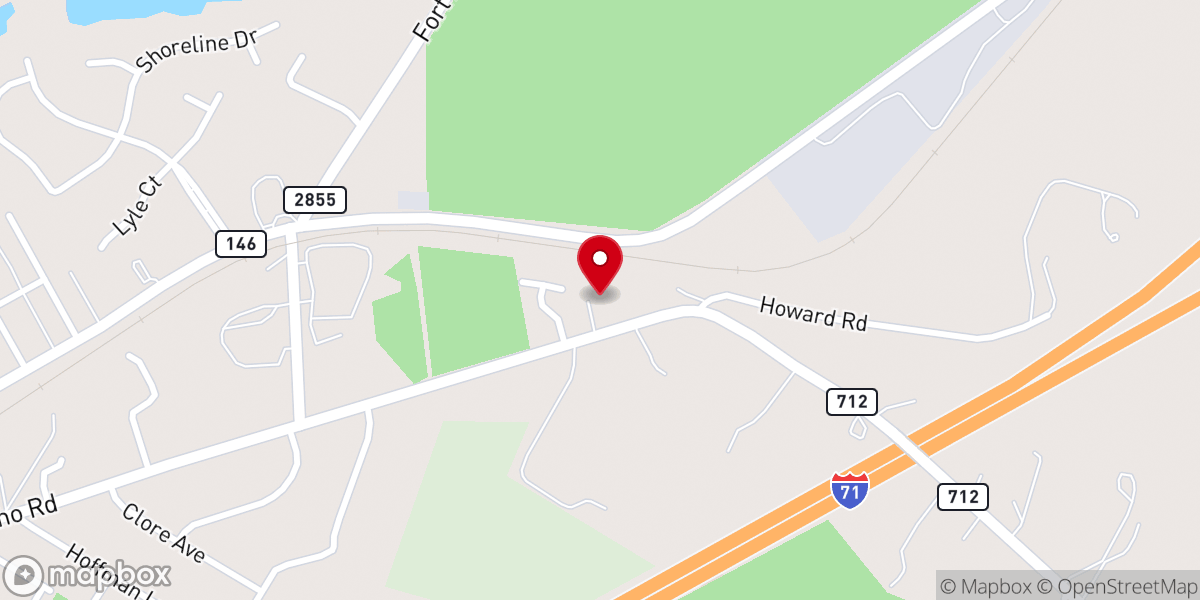 Map showing location of Lagrange Church of Christ
