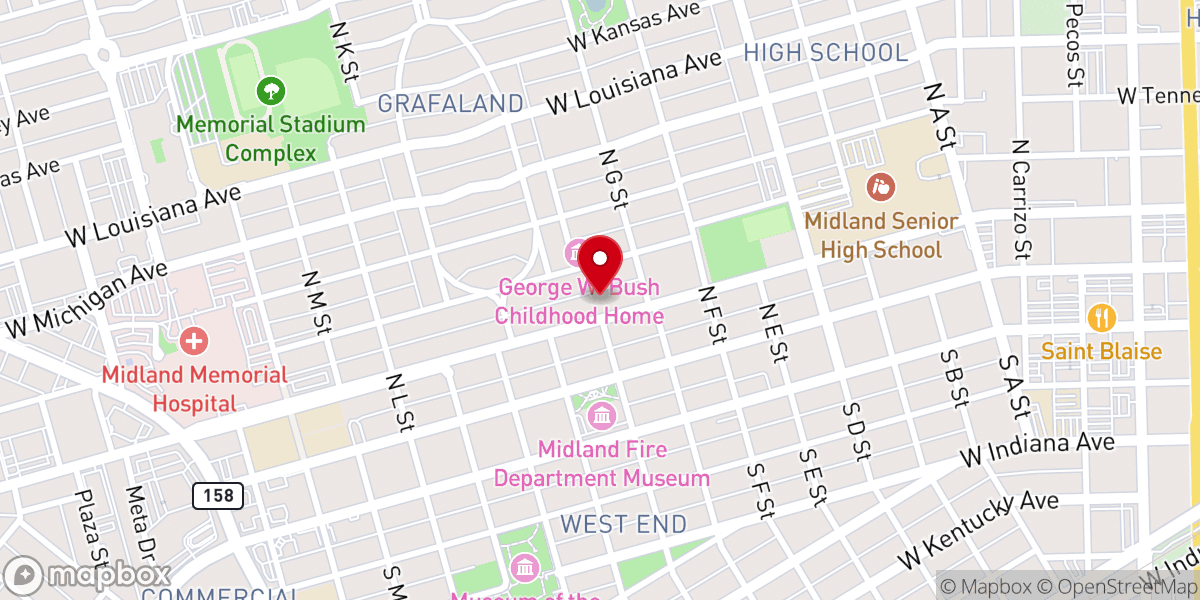 Map showing location of The Episcopal Church of the Holy Trinity