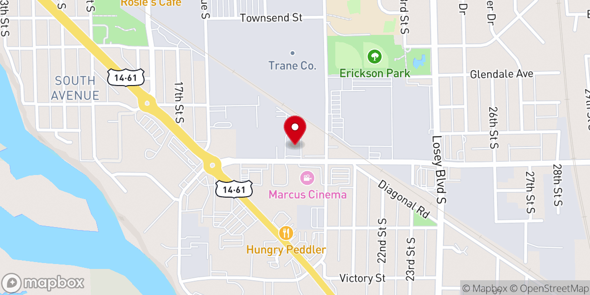 Map showing location of Living Word Christian Church