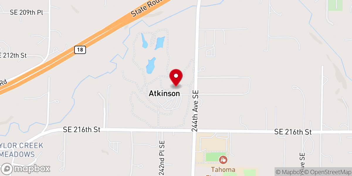 Map showing location of The Olson Mansion