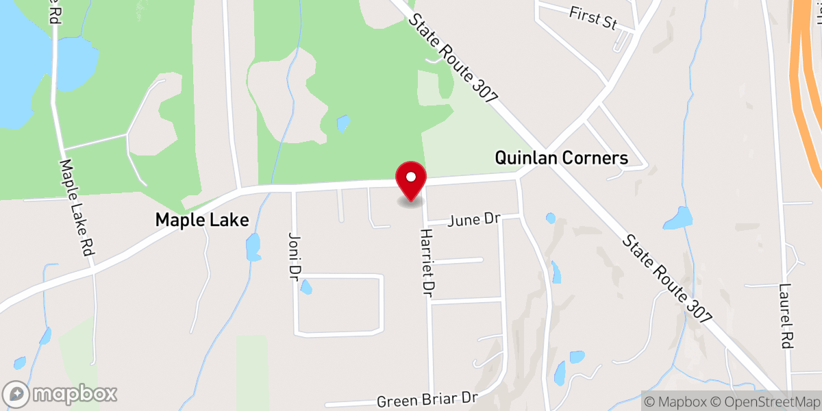 Map showing location of Maple Lake Methodist Church