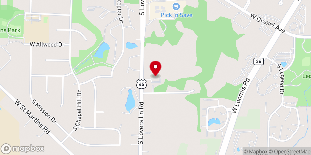 Map showing location of Tri-County Baptist Church