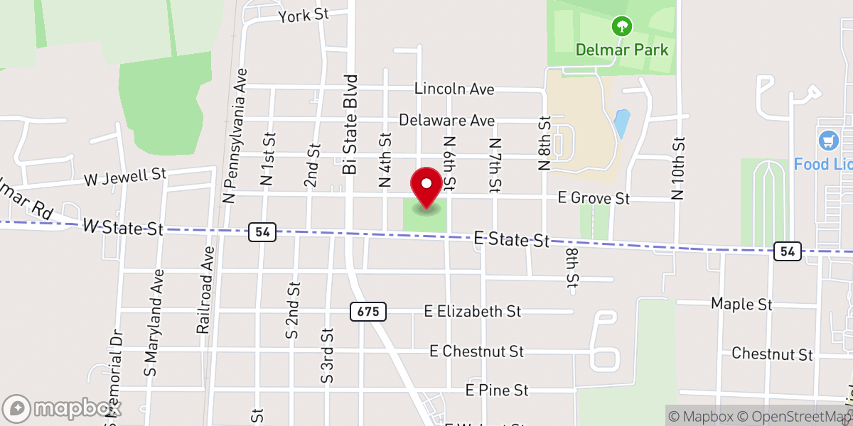 Map showing location of State Street Park
