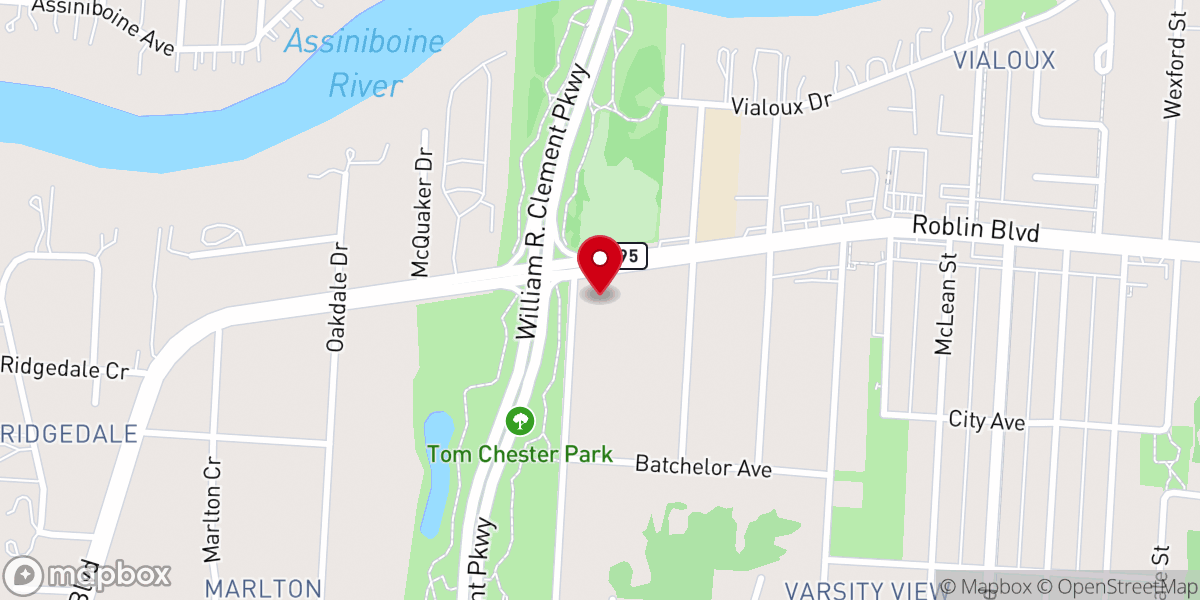 Map showing location of St. Mary's Anglican Church