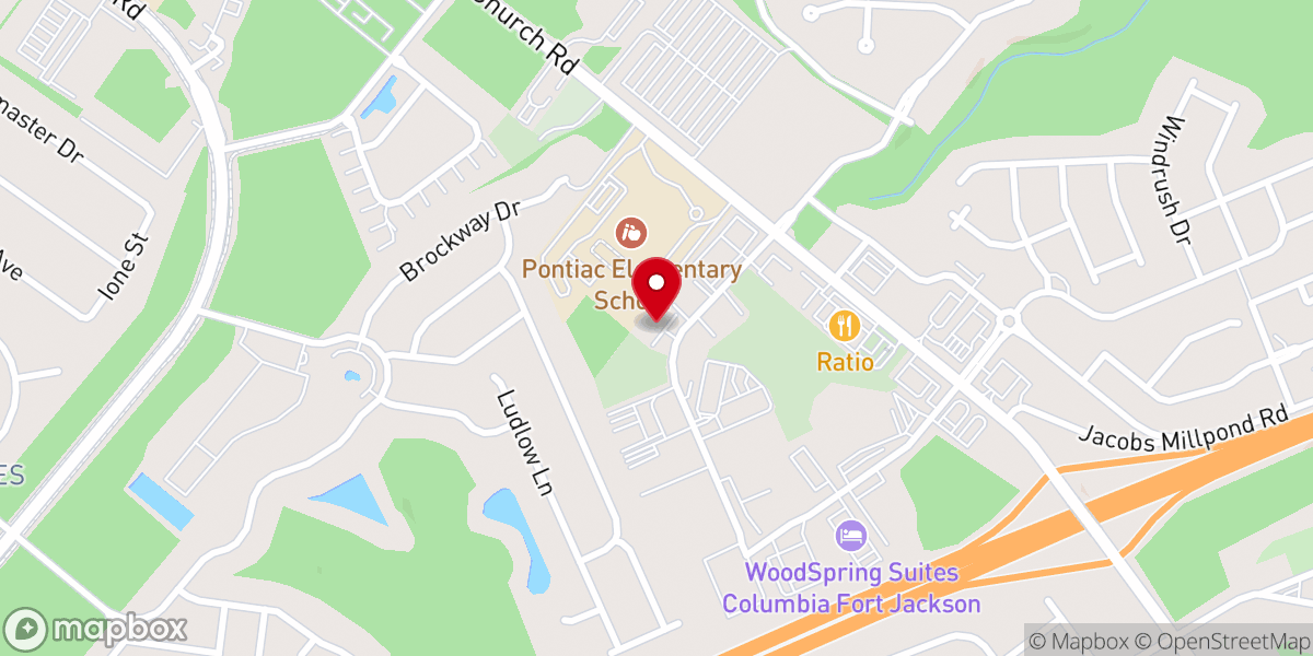 Map showing location of Calvary Chapel Northeast