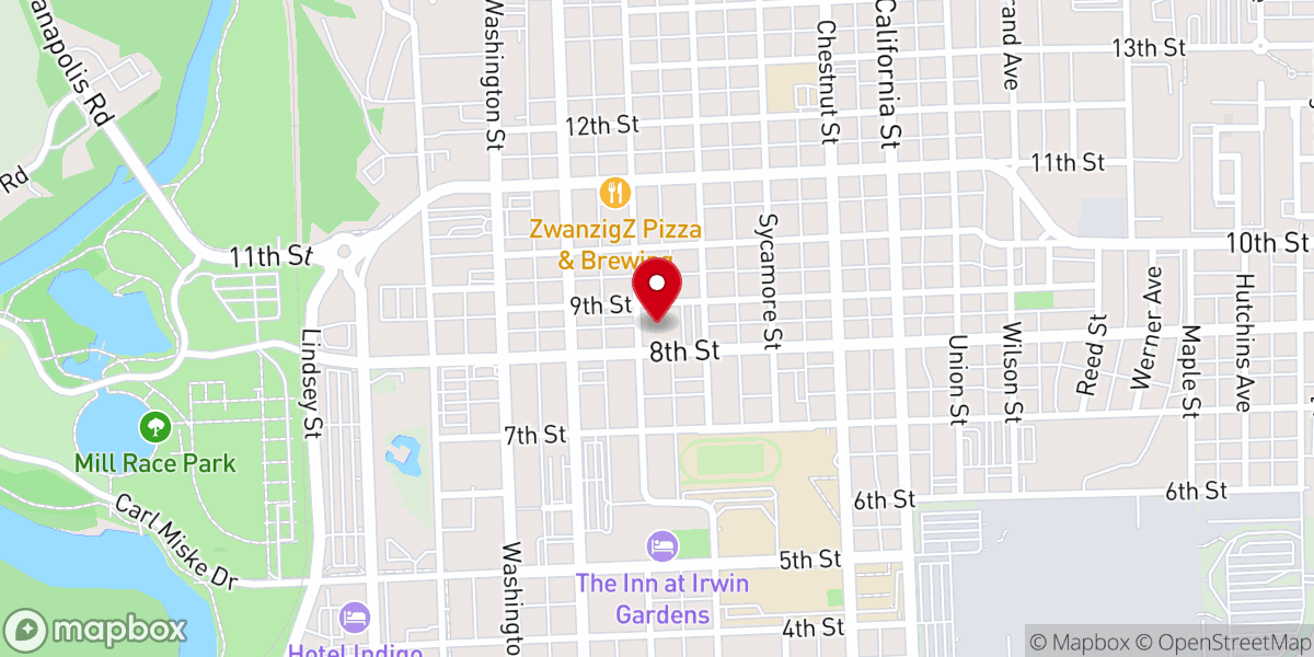 Map showing location of First United Methodist Church.