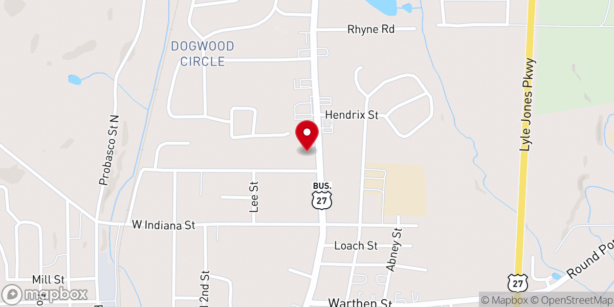 Map showing location of Cross Connection Assembly of God