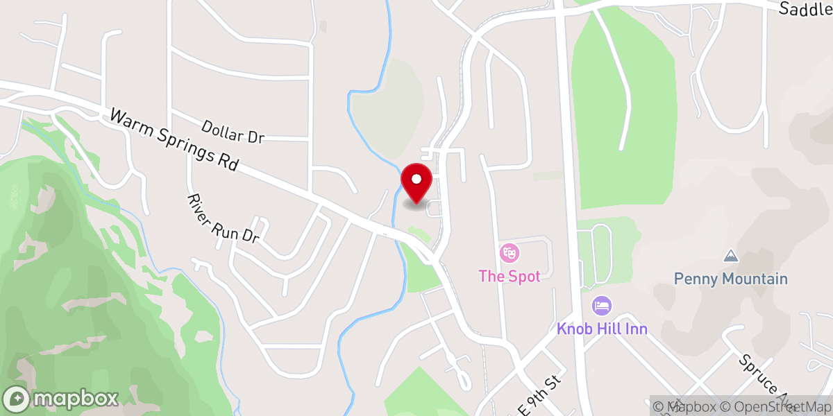 Map showing location of Big Wood School