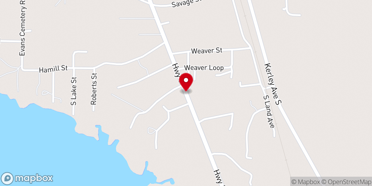 Map showing location of United Pentecostal Church