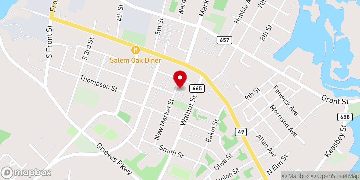 Map showing location of St John Pentecostal Out Reach