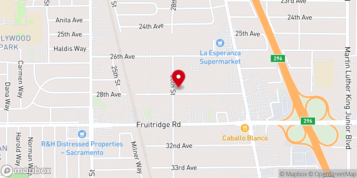 Map showing location of Century Chapel Christian Methodist Episcopal Church