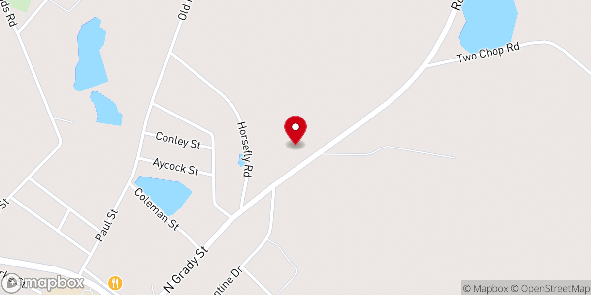 Map showing location of Aaron Worship hall