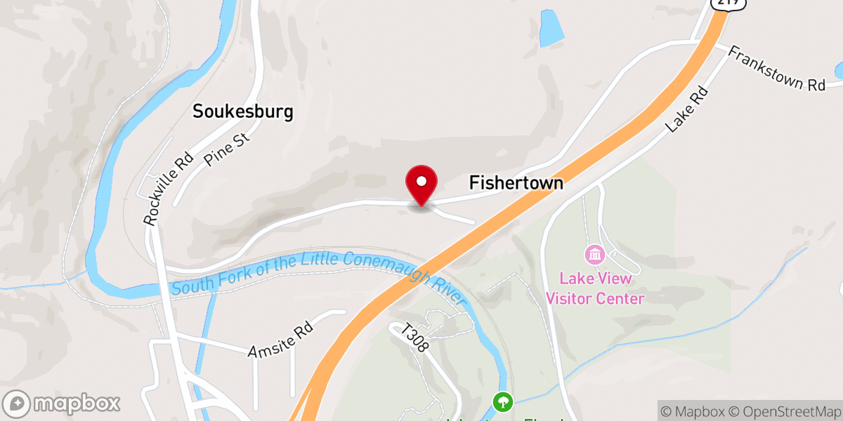 Map showing location of Lake Union Church